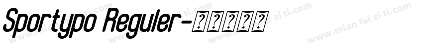 Sportypo Reguler字体转换